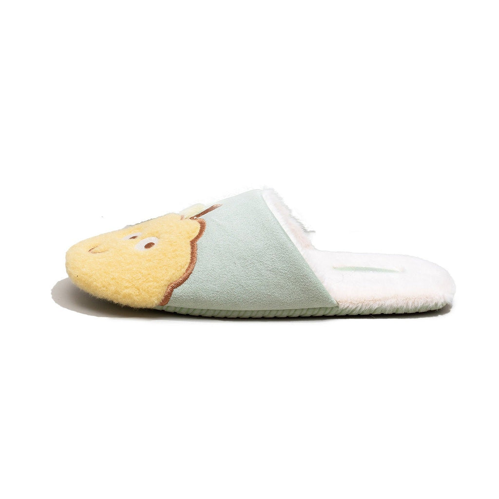Whimsical Fruit Character Plush Slippers