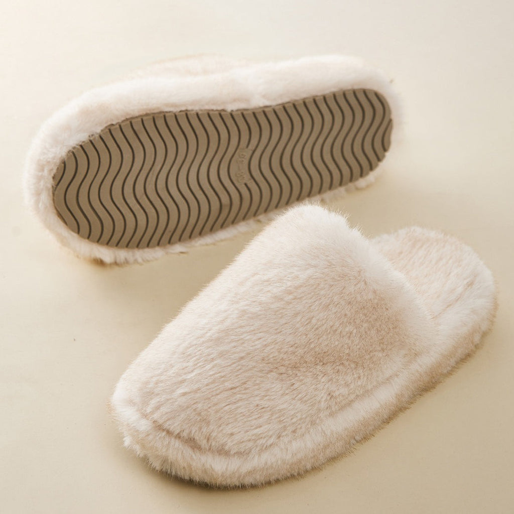 Plush Closed-Toe Cloud Slippers