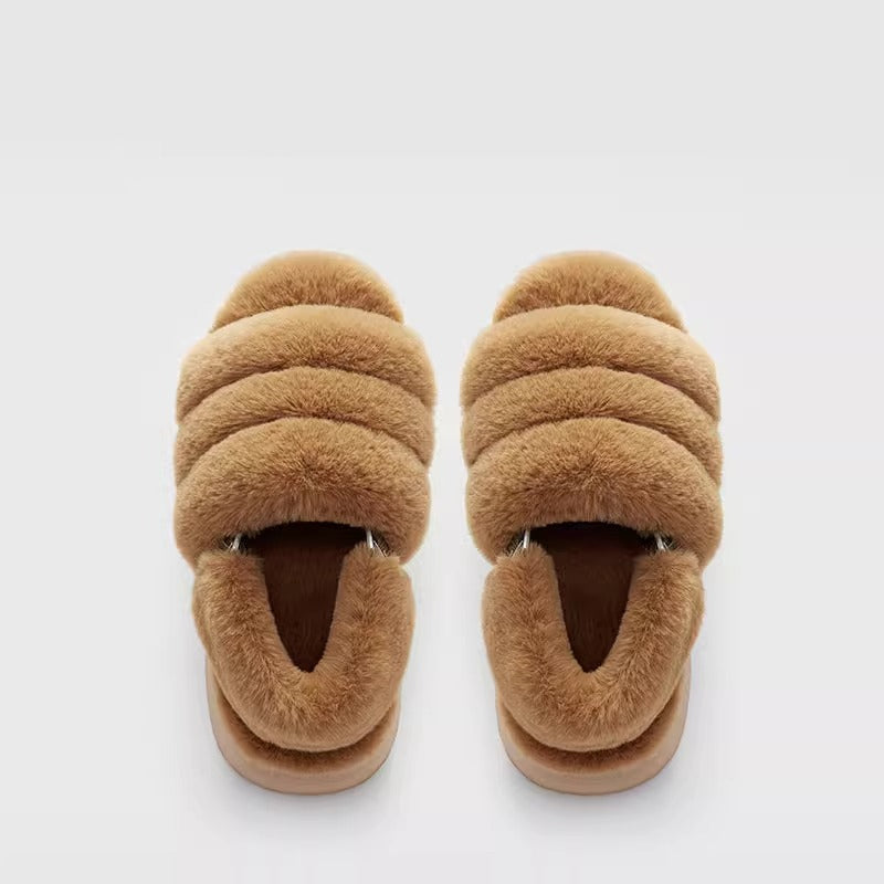 Chunky Puffy Cloud Slingback Slippers