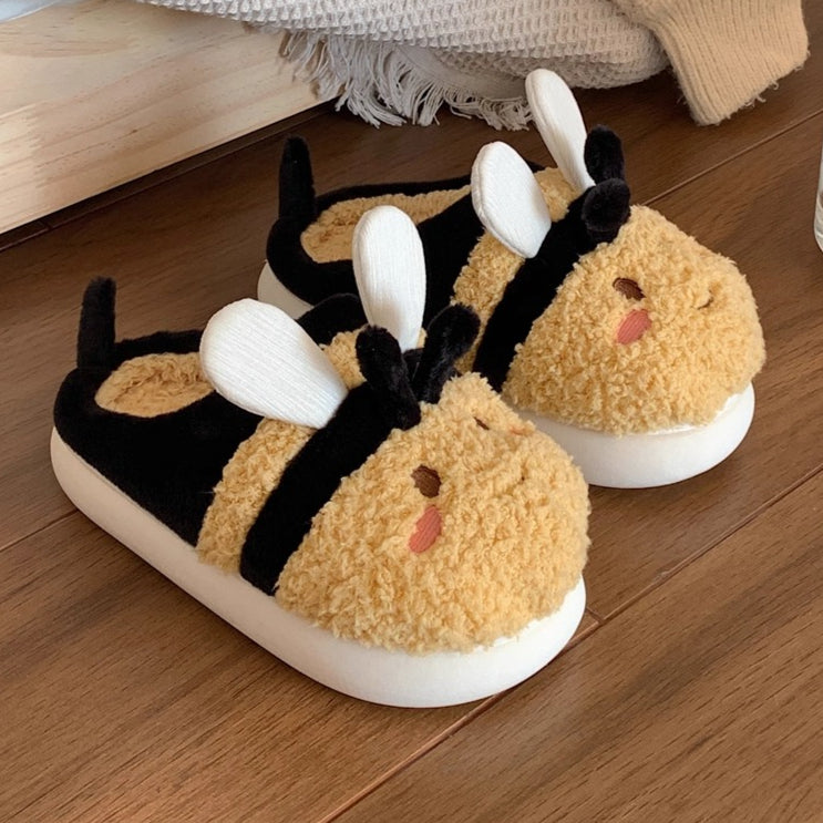 Bumble Bee Plush Home Slippers