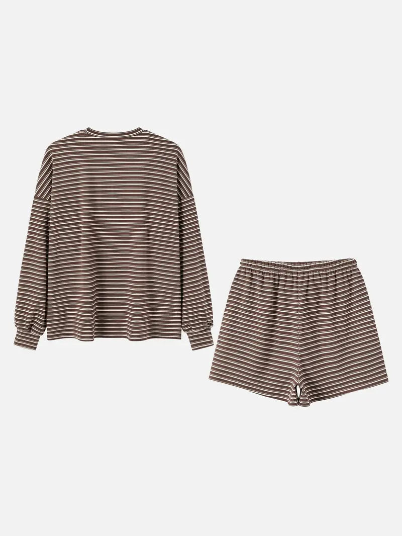 Striped Women's Cozy Oversized 2-Piece Lounge Set