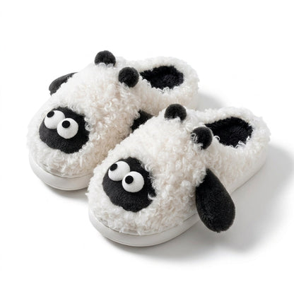 Fleece Cartoon Lamb House Slippers
