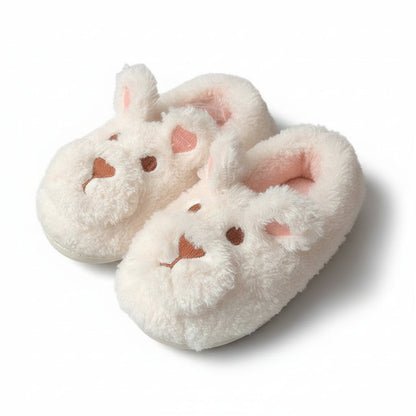Teddy Fur Puppy Face Slippers