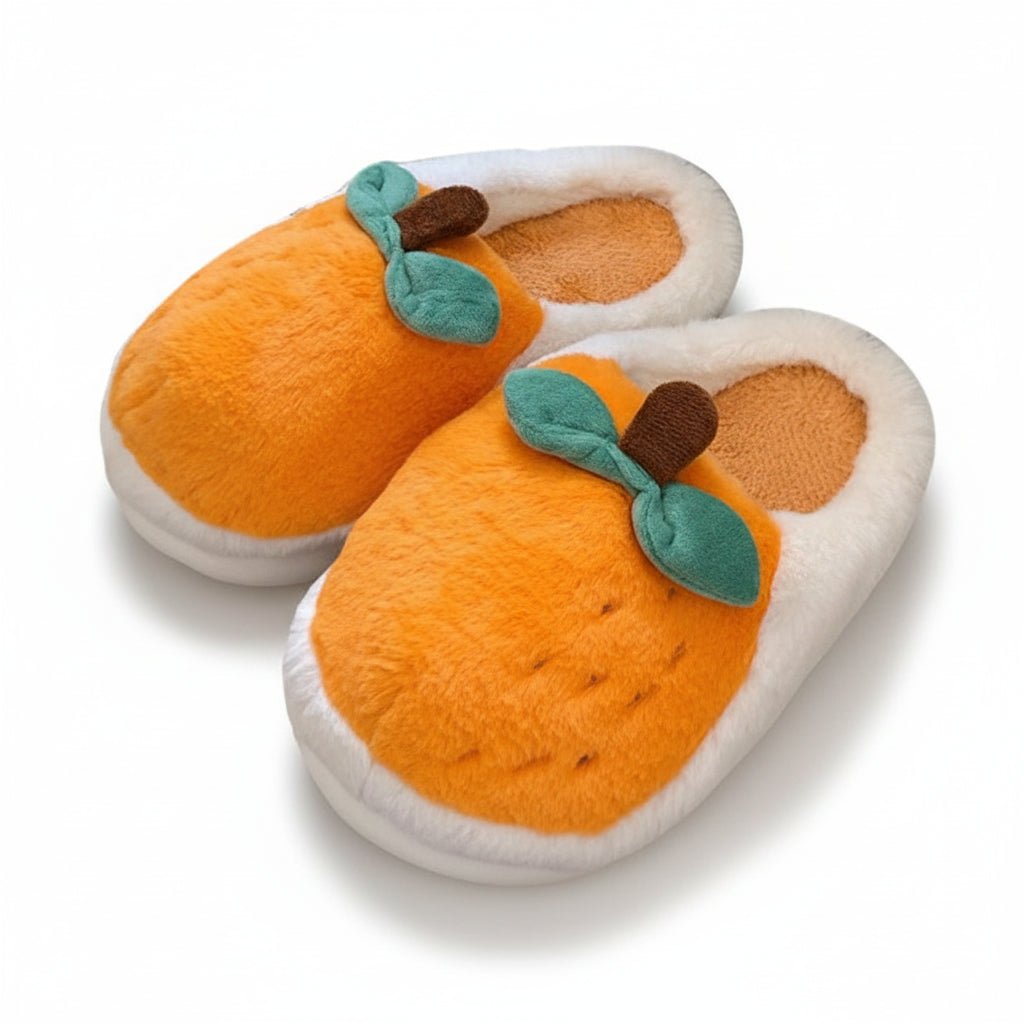 Whimsical Fruit Decor Fuzzy Slippers