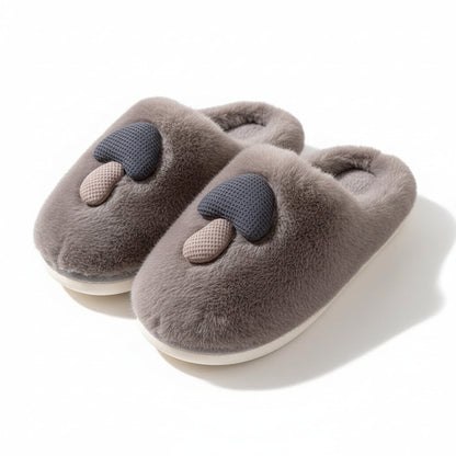Mushroom Patch Plush House Slippers