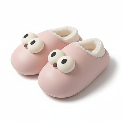 Big-Eye Puffer Waterproof Slippers