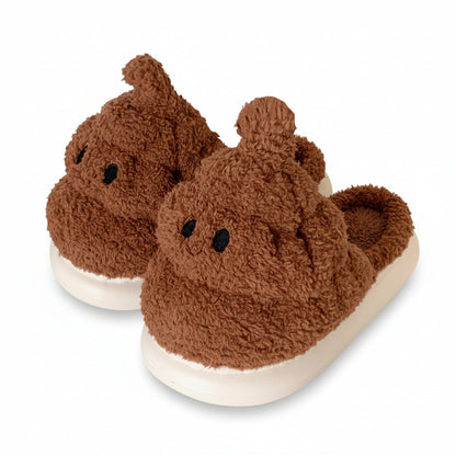 Hilarious Poop Emoji Plush Slippers