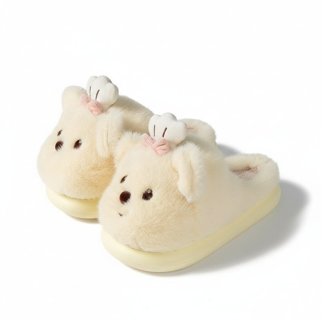 Chef Bear Plush Home Slippers