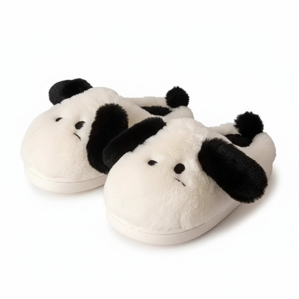 Puppy Ears Plush Indoor Slippers