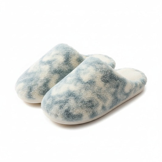 Cloud-Soft Mottled House Slippers