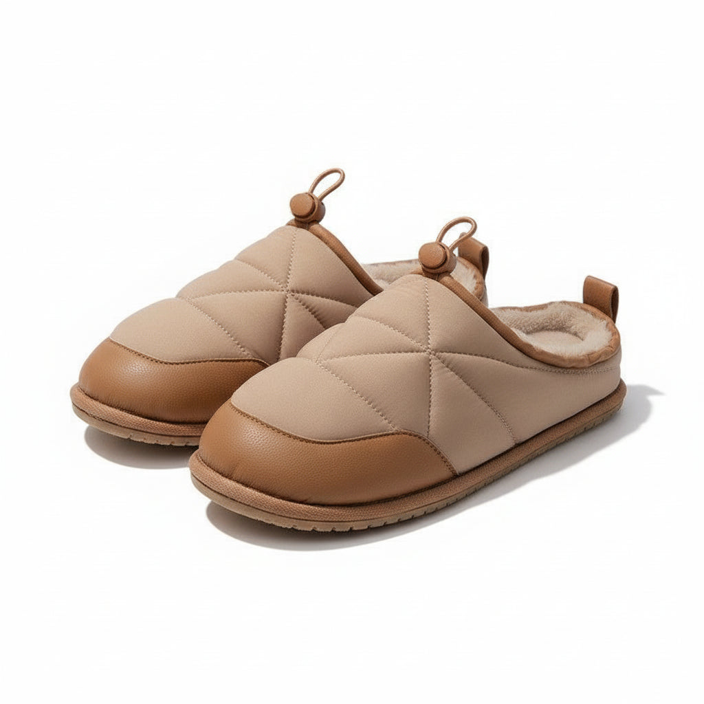 Cozy Puffer Quilted Winter Slippers