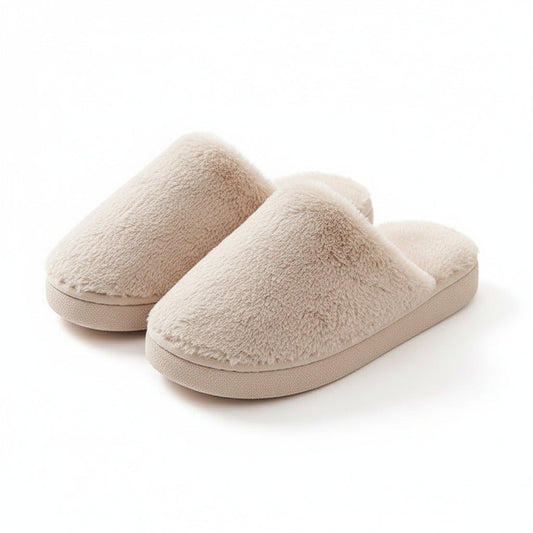 Plush Closed-Toe Cloud Slippers