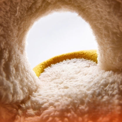 Playful Pumpkin Fleece Slippers