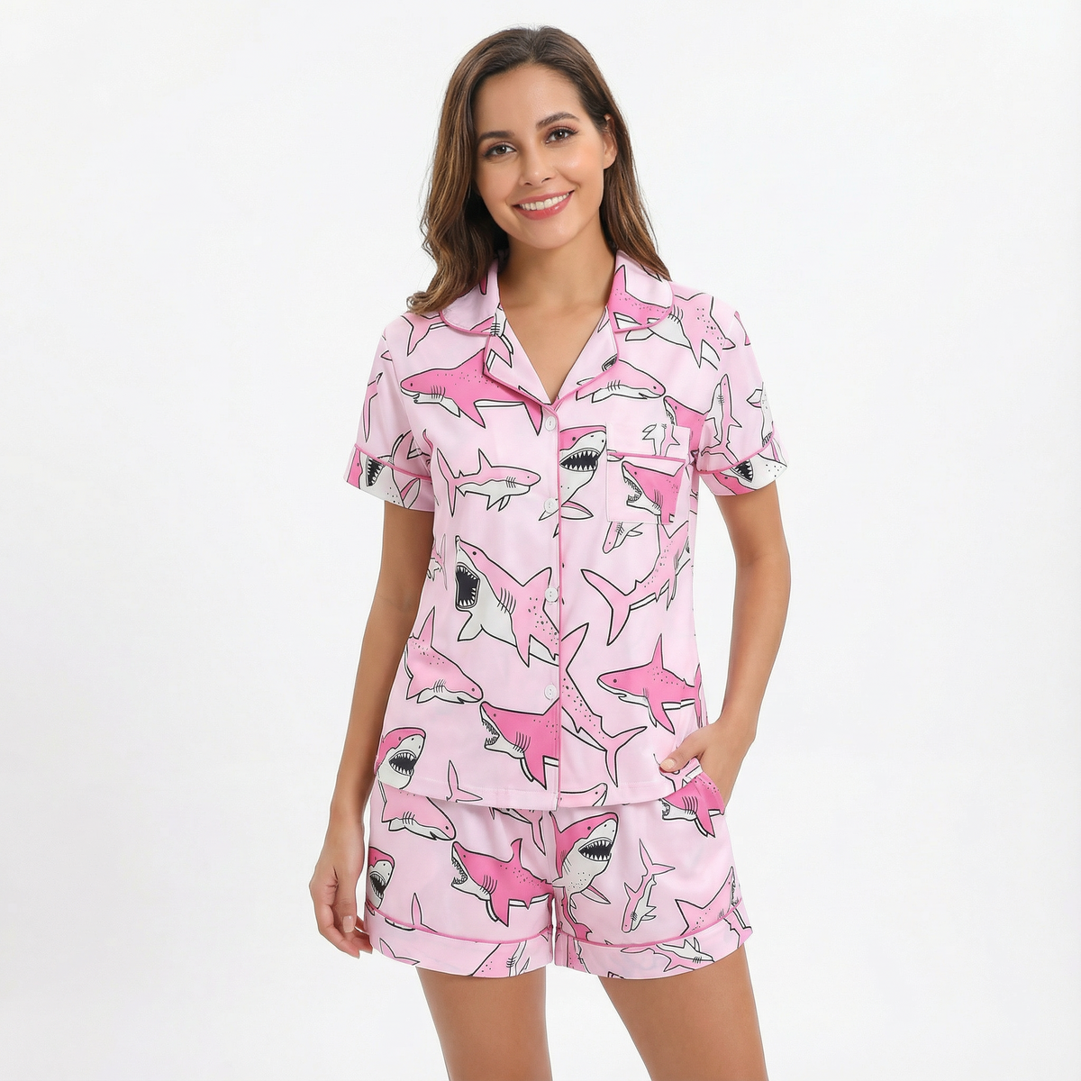 Sharky Sharks Women's Pajama Set