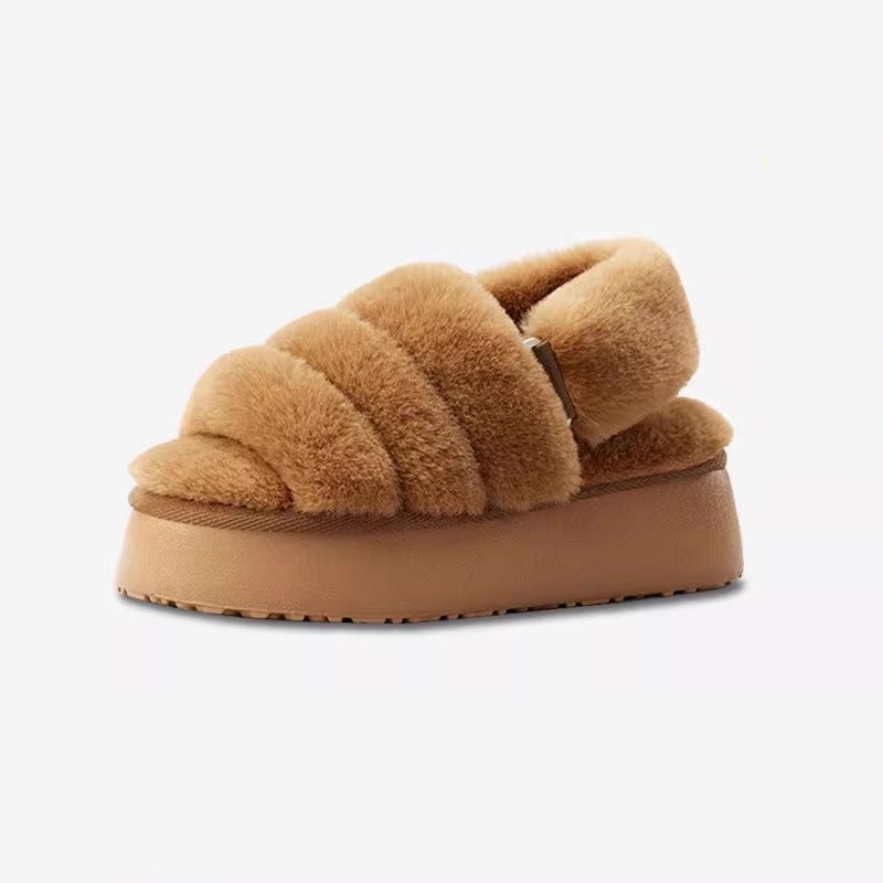 Chunky Puffy Cloud Slingback Slippers