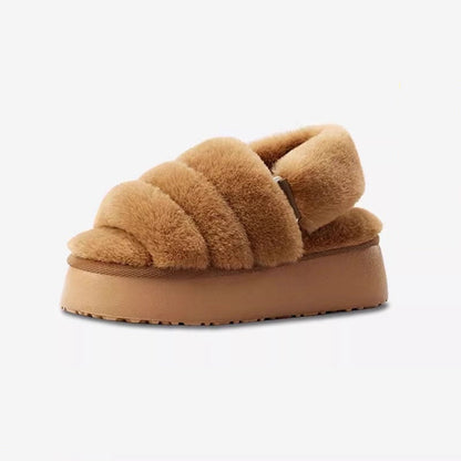 Chunky Puffy Cloud Slingback Slippers