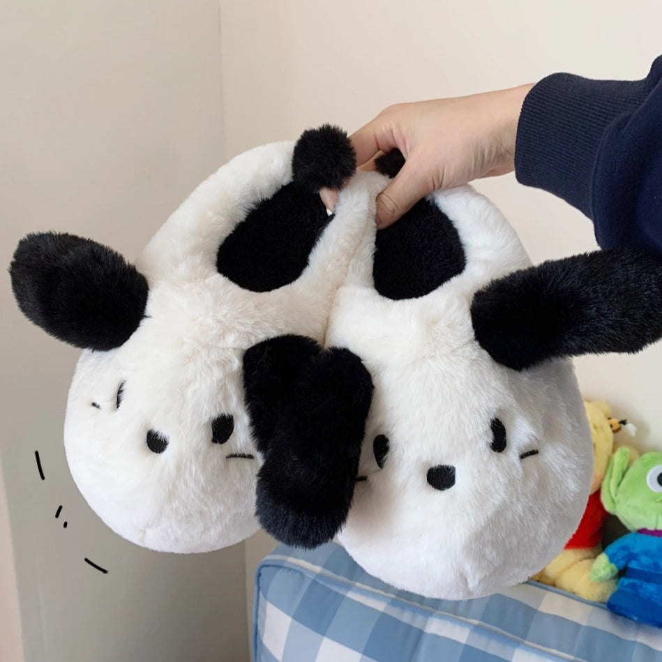 Puppy Ears Plush Indoor Slippers