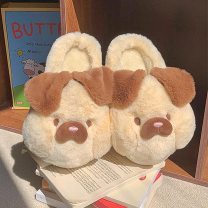 Floppy Ear Puppy Plush Slippers