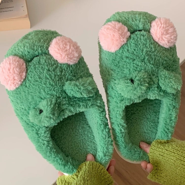 Froggy Pom-Pom Home Slippers