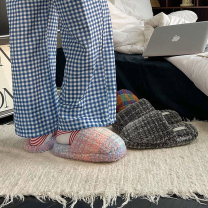 Cloud-Knit Puff Home Slippers
