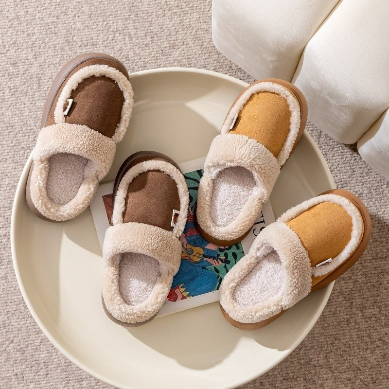 Cozy Thick Sole Plush Slippers