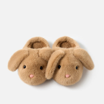 Floppy Bunny Ear Plush Slippers