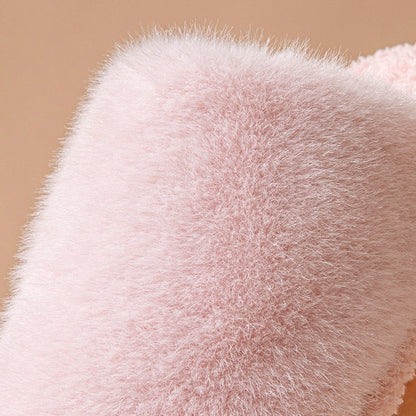 Fuzzy Cocoon Closed-Toe Slippers