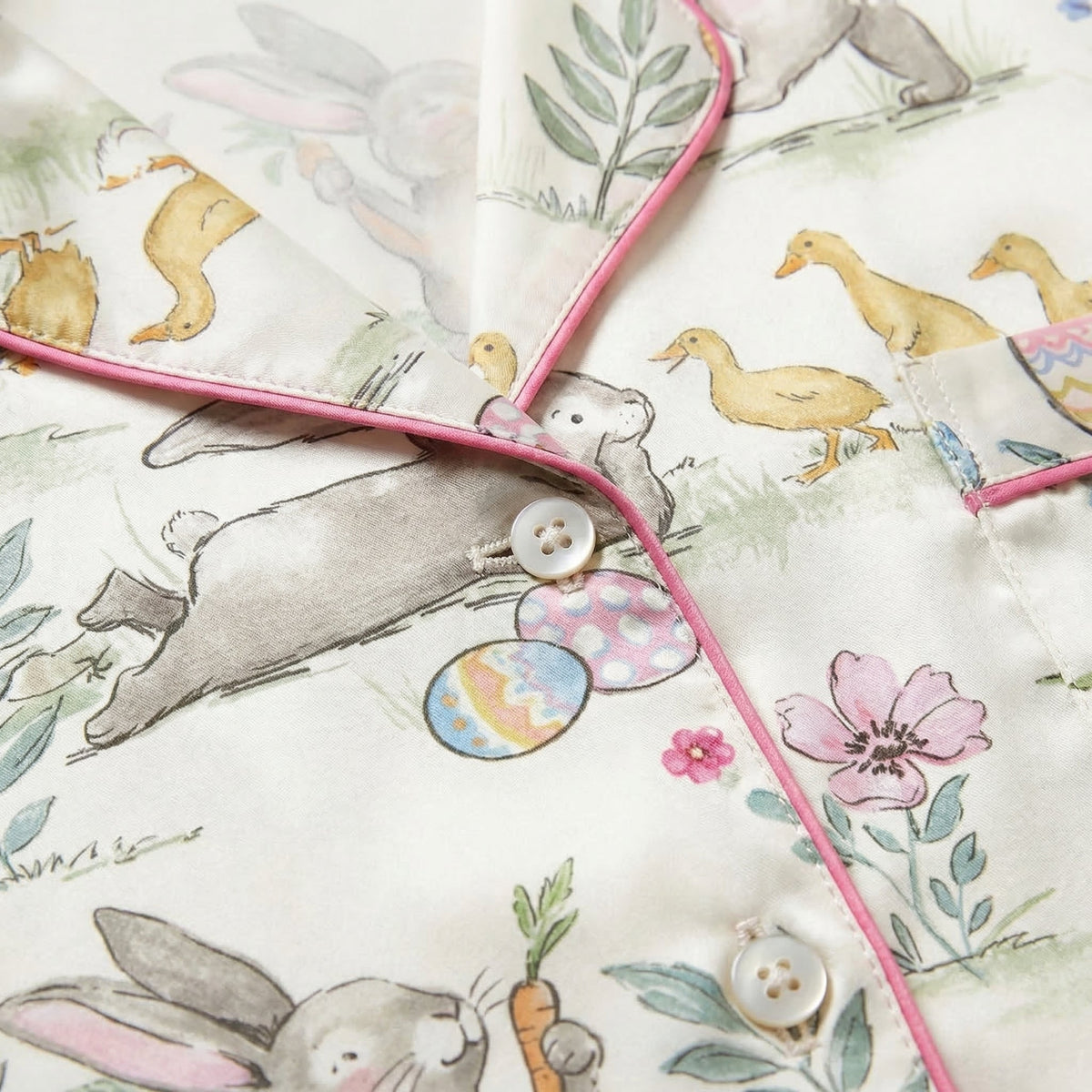 Easter Bunny & Ducklings Women's Pajama Set