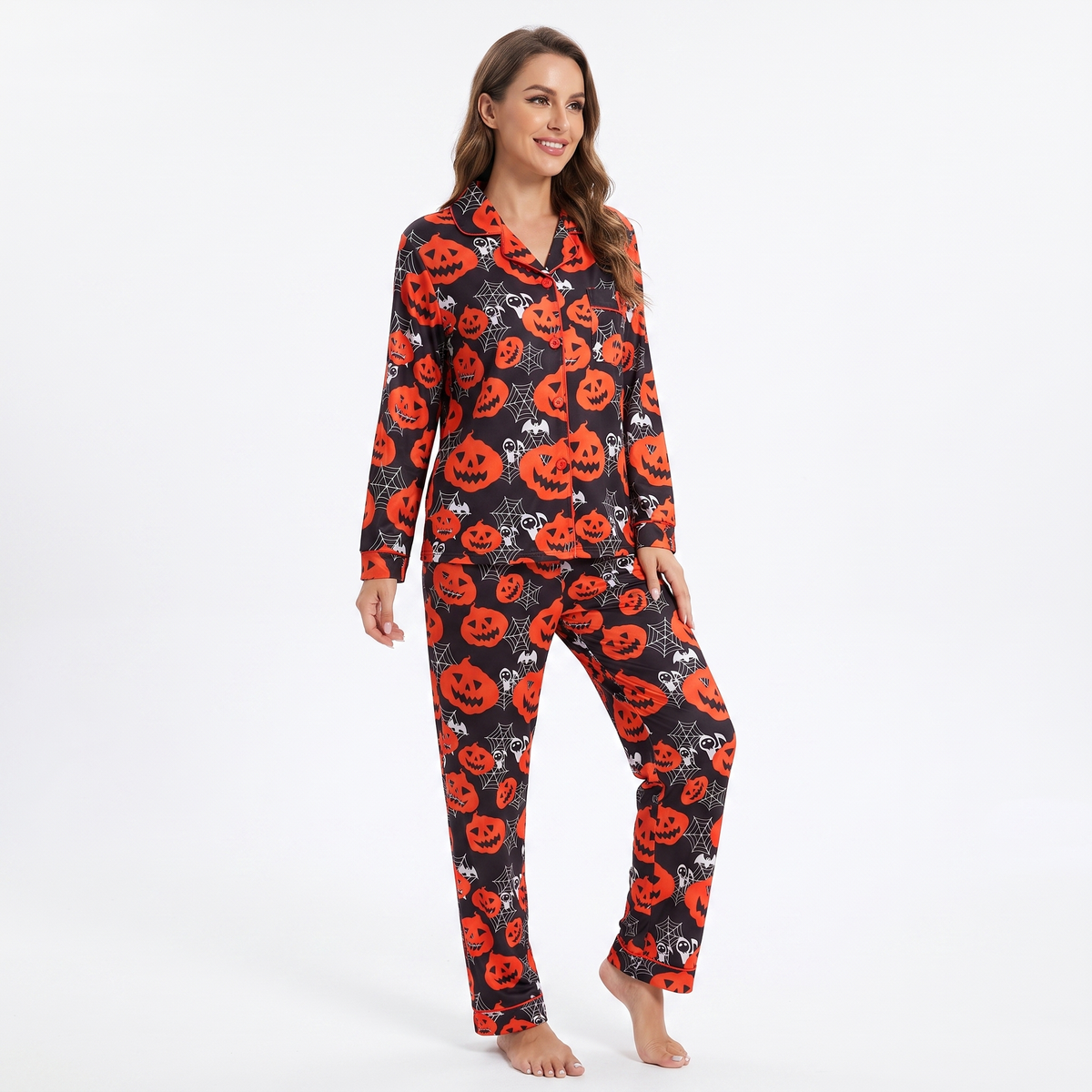 Midnight Pumpkin Halloween Pajamas