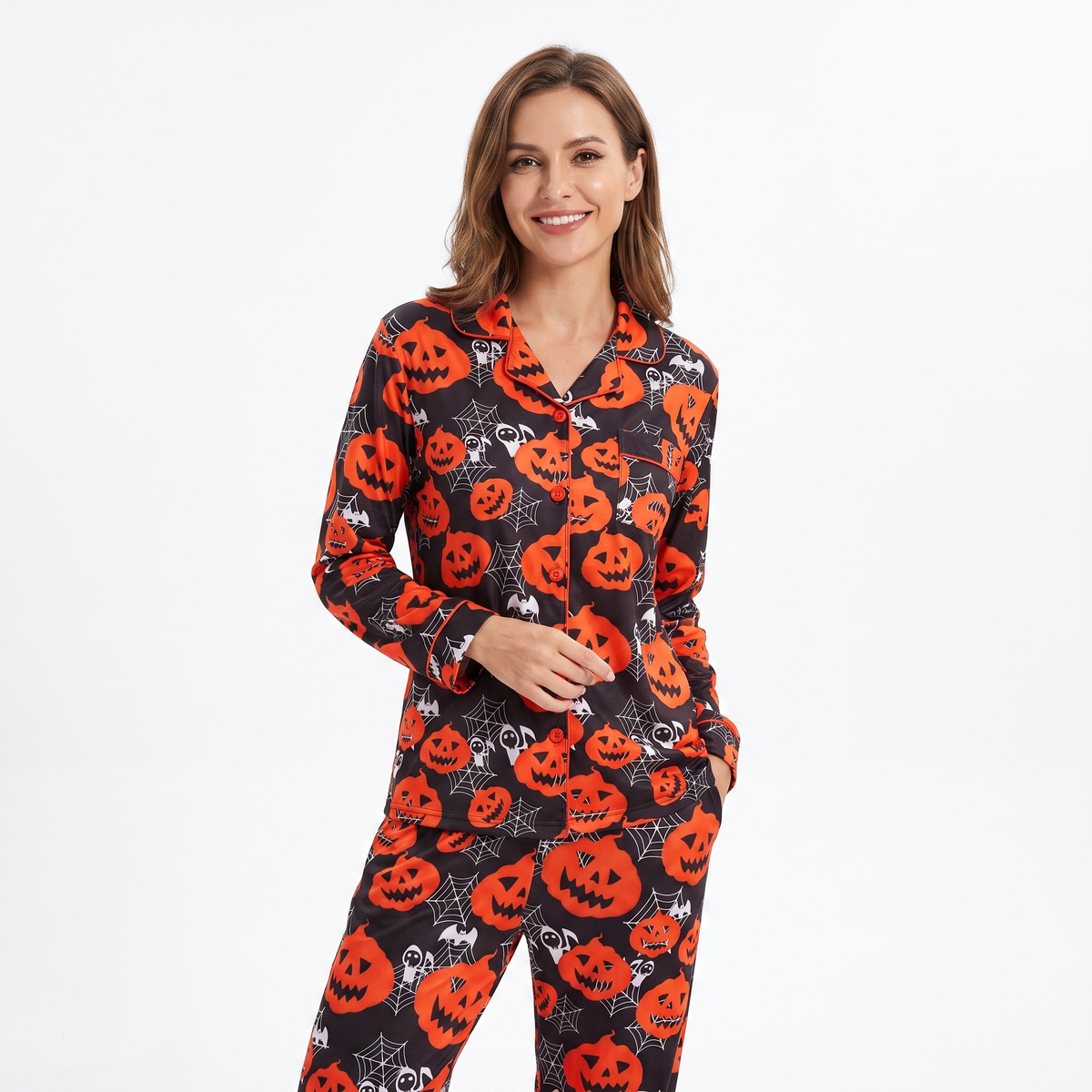 Midnight Pumpkin Halloween Pajamas