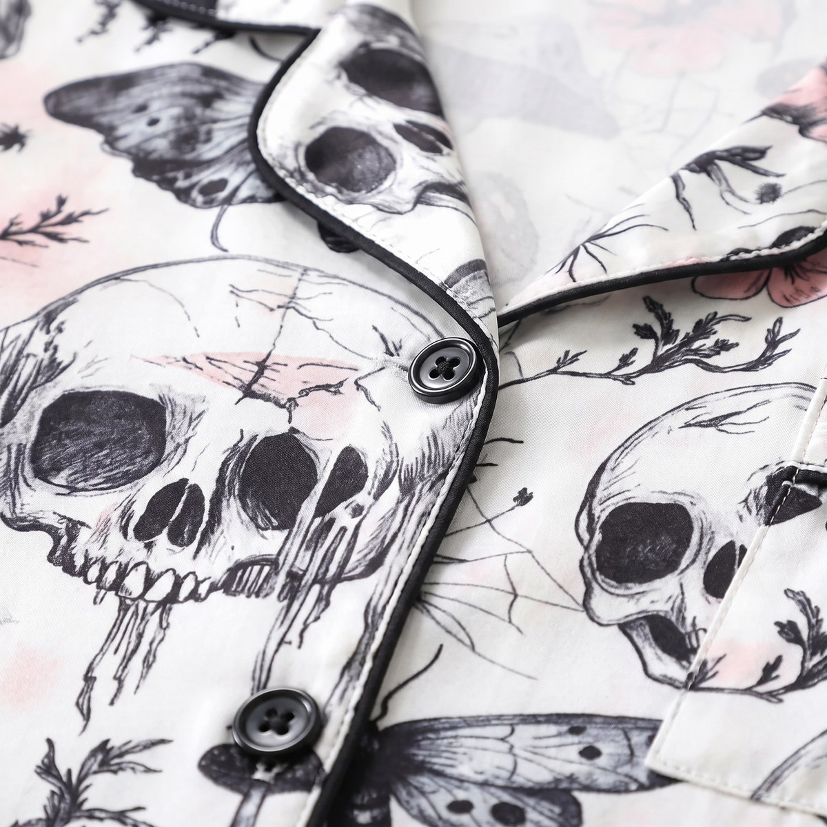 Skulls & Peonies Halloween Pajamas