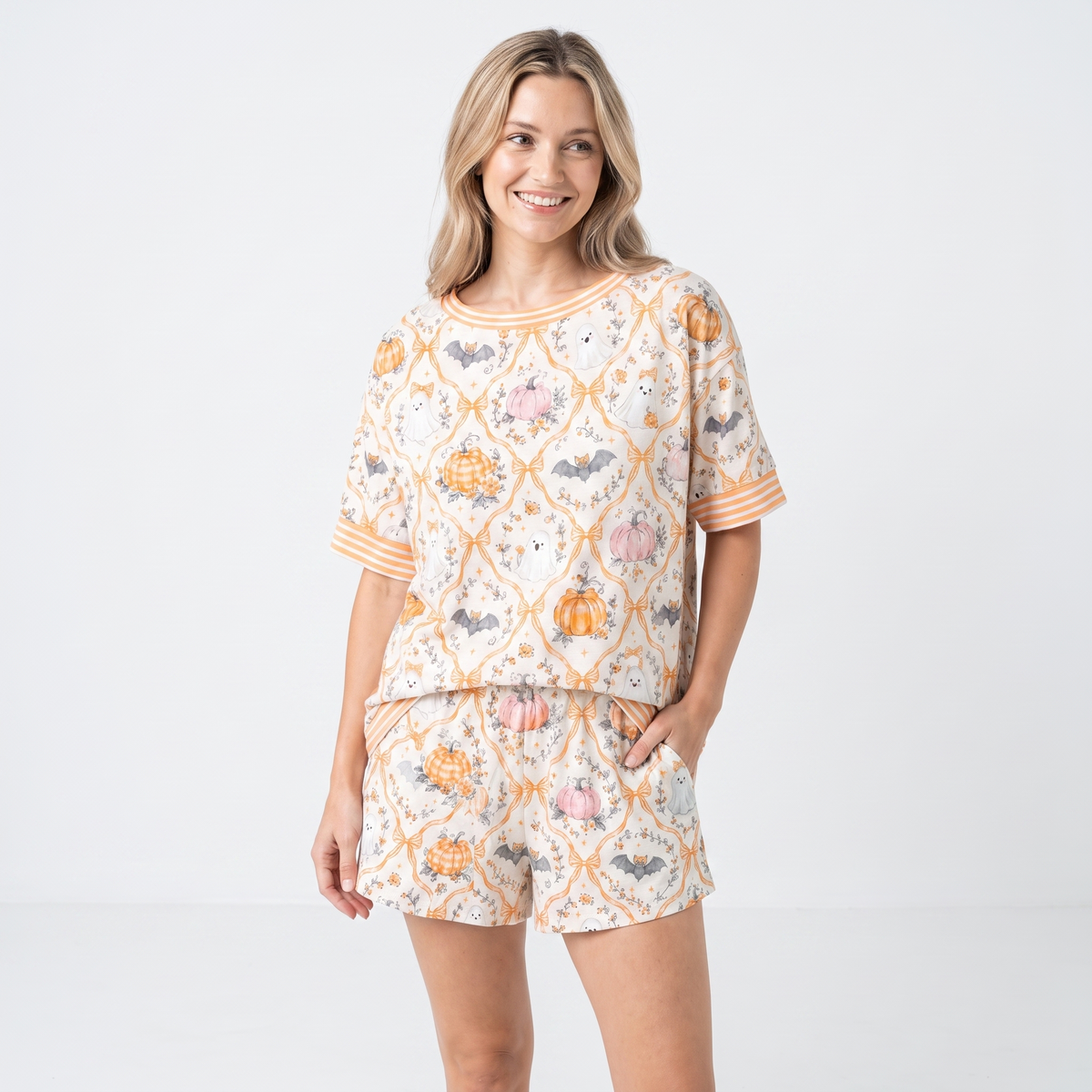Pumpkin Trellis Women's Lounge Set