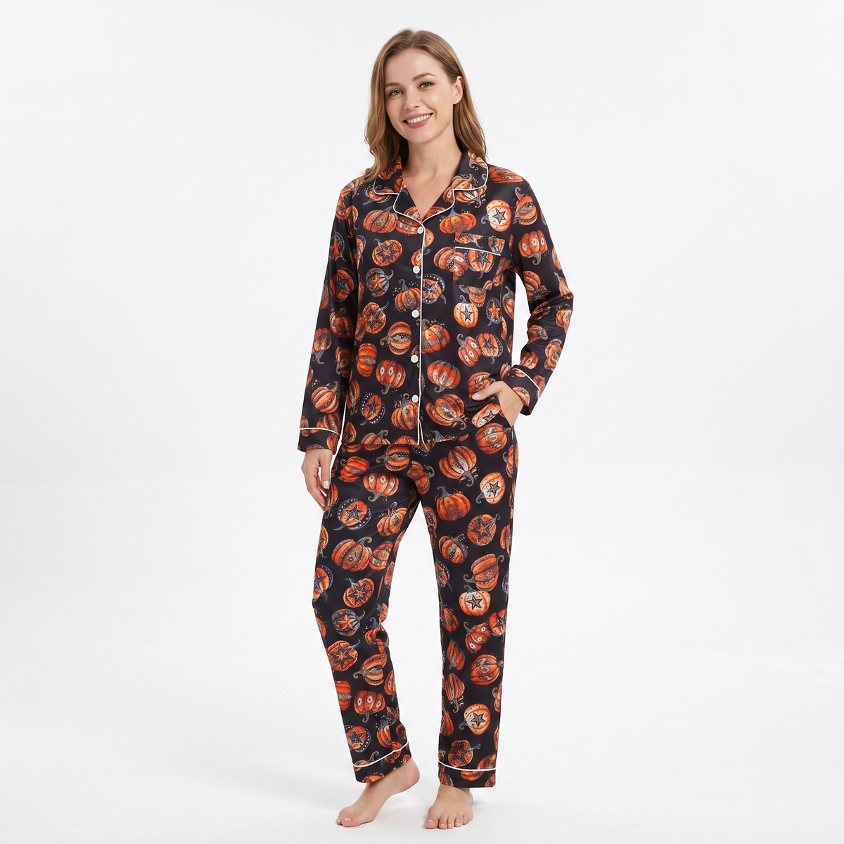 Starry Night Pumpkin Pajamas