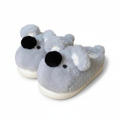 Koala Snout Plush Slippers