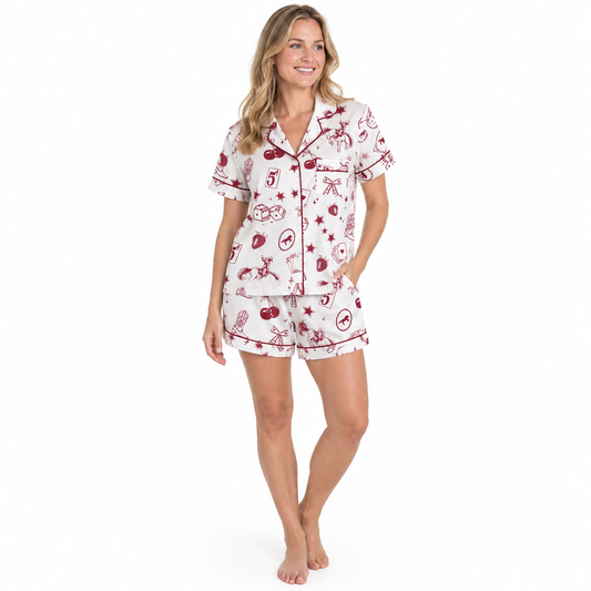 Lucky Rodeo Western Cowgirl Women’s Pajamas