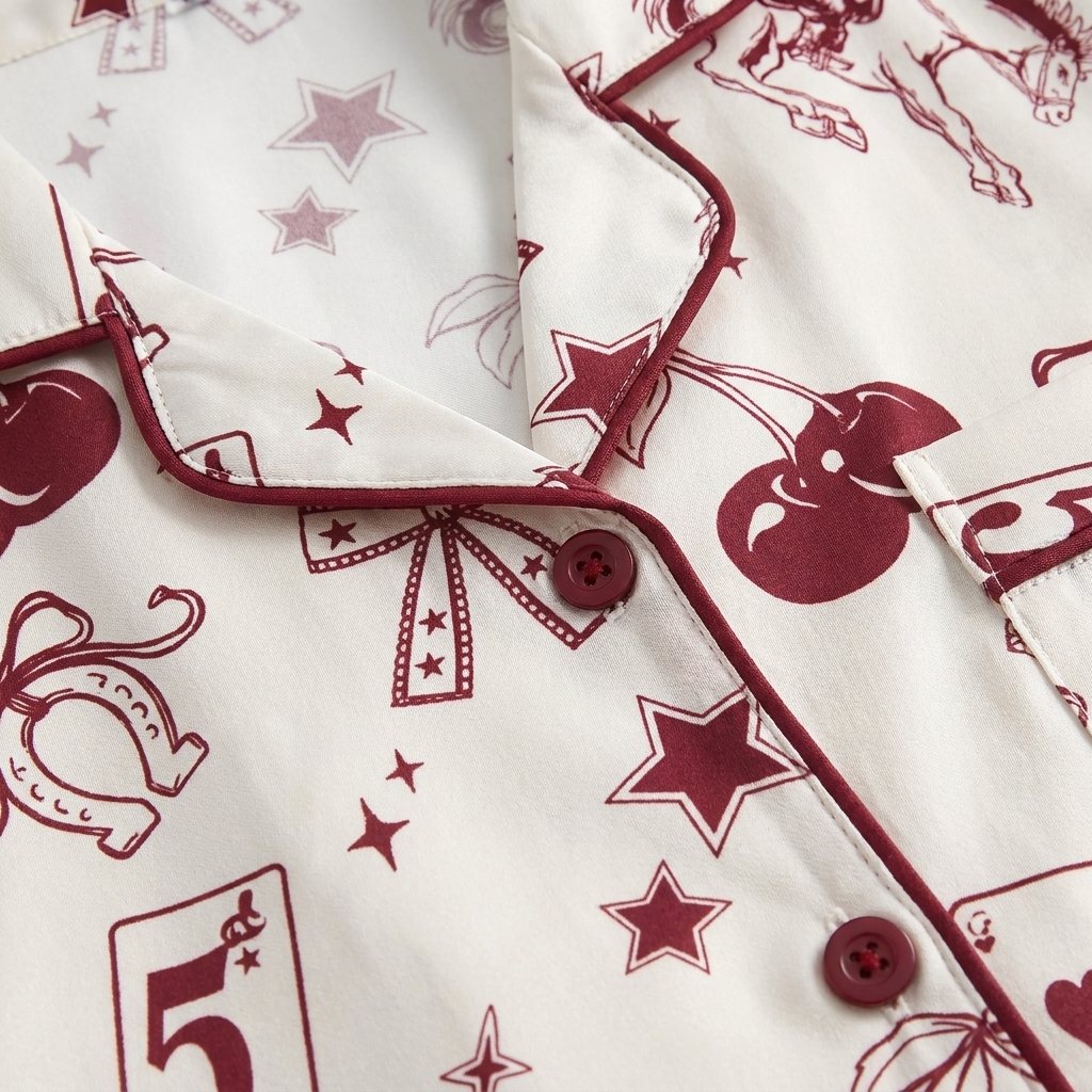 Lucky Rodeo Western Cowgirl Women’s Pajamas