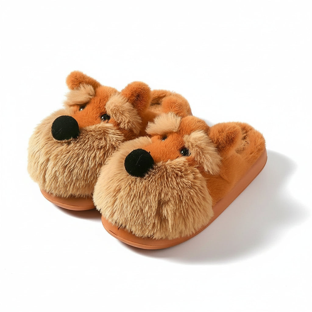 Schnauzer Puppy Slippers