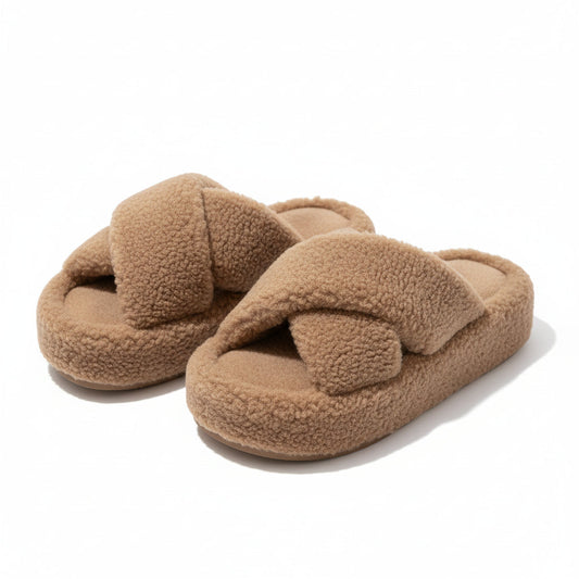 Teddy Cross Slippers