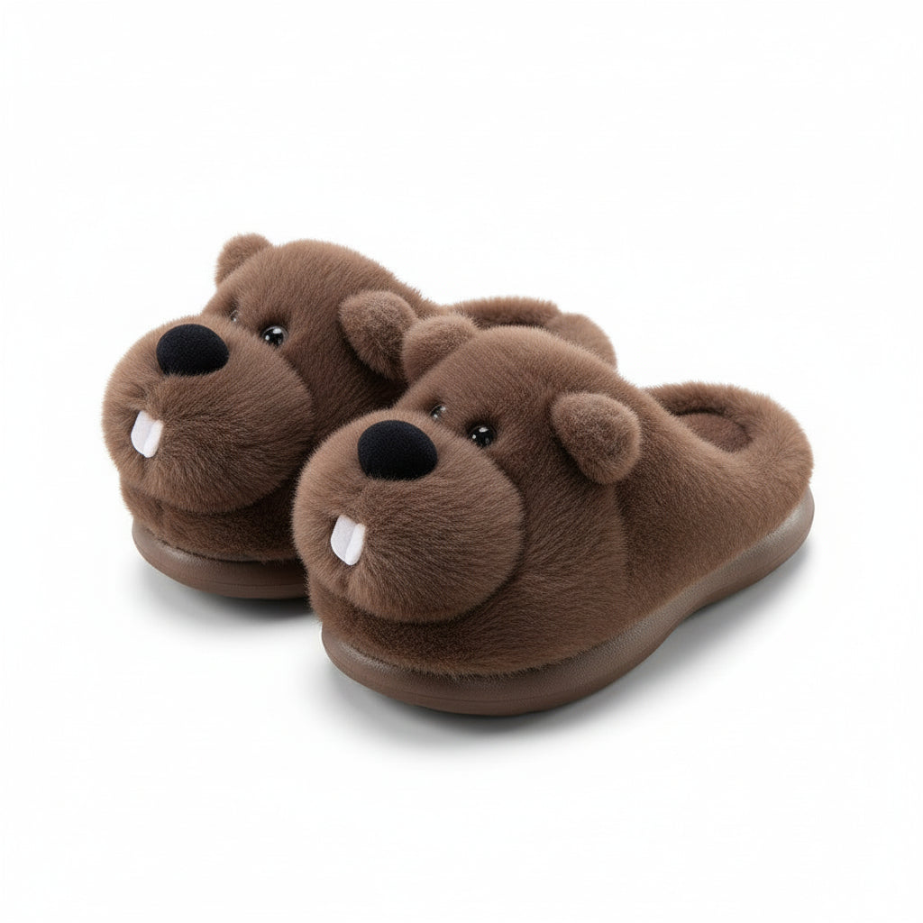 Toothy Marmot Slippers