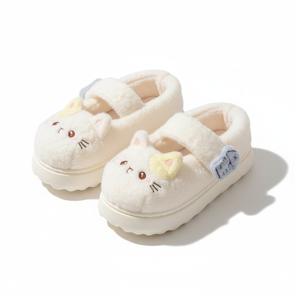 Velcro Kitty Mary Jane slippers